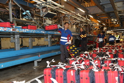 AA issues special baggage handling arrangement was also put in place to transfer misconnected bags to a designated area.